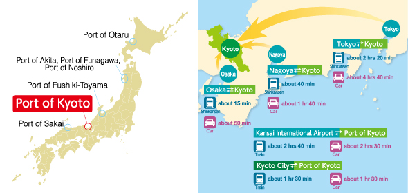 Access Map around the Port of Kyoto