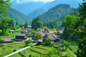 World Heritage Site, Historic Villages of Gokayama-Traditional Houses in the Gassho StylePhoto