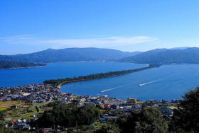 Amanohashidate (Bridge to the Heavens) and Kasamatsu Park Photo