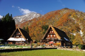 World Heritage Site, Historic Villages of Gokayama-Traditional Houses in the Gassho Style Photo